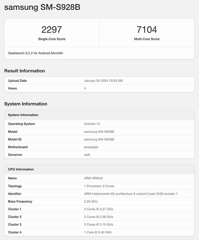 Điểm Geekbench Galaxy S24+, S24 Ultra ngày càng tăng nhờ Samsung tối ưu hóa