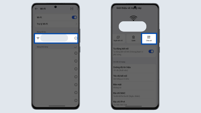Bật mã QR WiFi trên OPPO Reno13