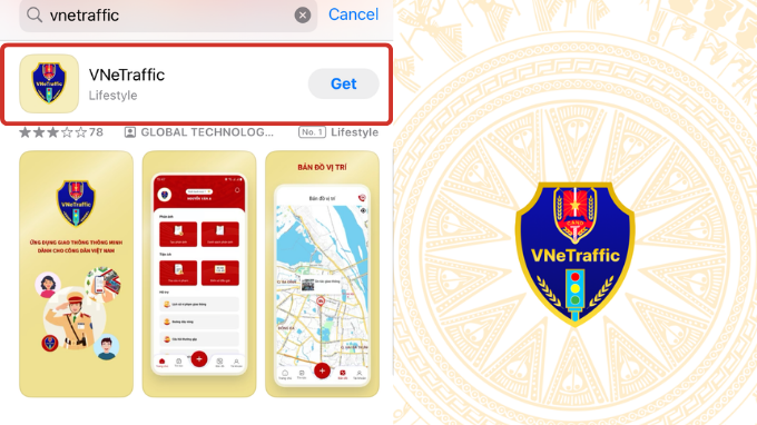 Bước 1 Cách gửi phản ánh vi phạm giao thông bằng ứng dụng VNeTraffic