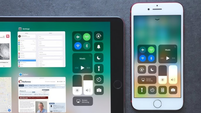 Control Center trên iPhone 8