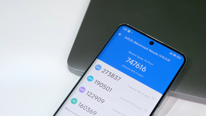 Hiệu năng Xiaomi Redmi Note 14 Pro+ ổn định