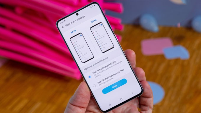Điện thoại Galaxy S20 sở hữu màn hình 120Hz