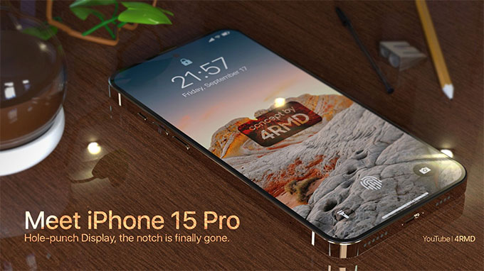 Không phải iPhone 14, iPhone 15 Pro là model đầu tiên loại bỏ notch tai thỏ