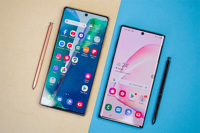 Hình ảnh Galaxy Note 10 và Galaxy Note 20