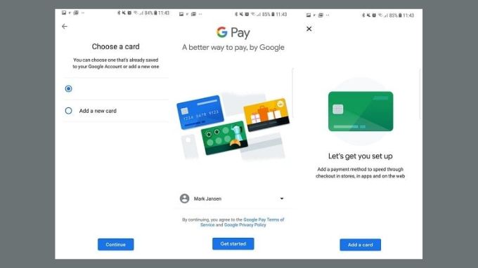 thiết lập google pay