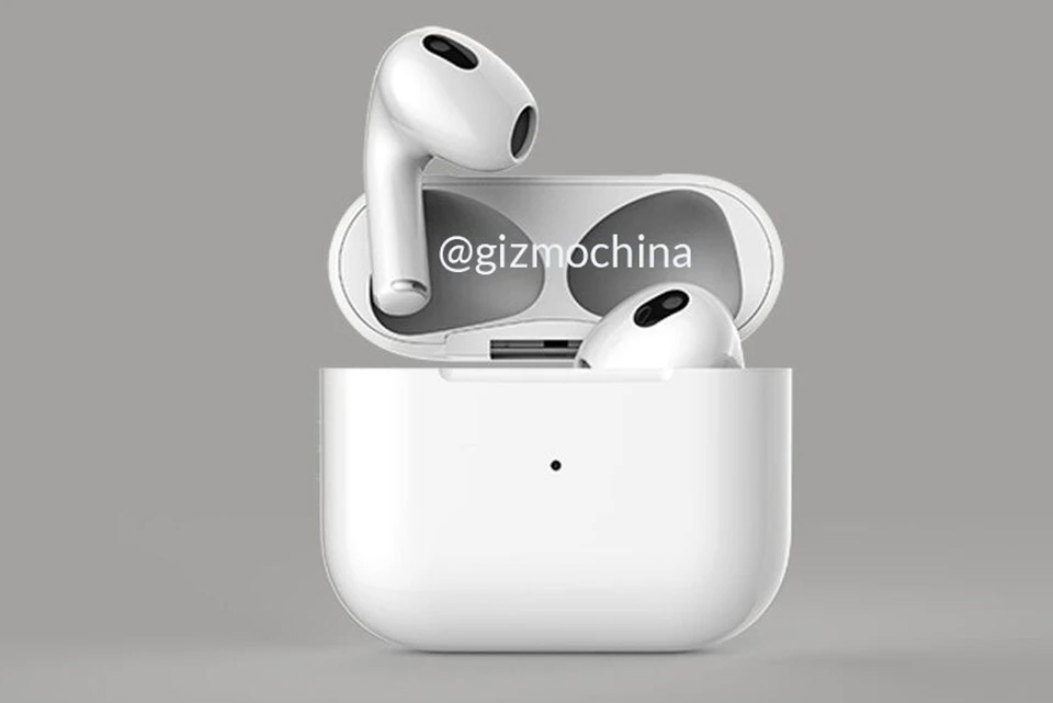 Hình ảnh render AirPods 3 bất ngờ lộ diện trước khi ra mắt