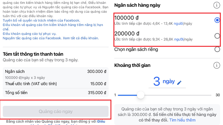 Cách chạy quảng cáo trên Facebook bước 5