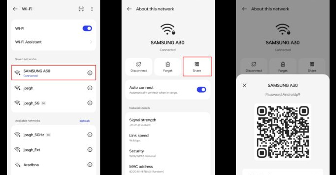 Cách chia sẻ mật khẩu Wifi từ iPhone sang Android bằng mã QR