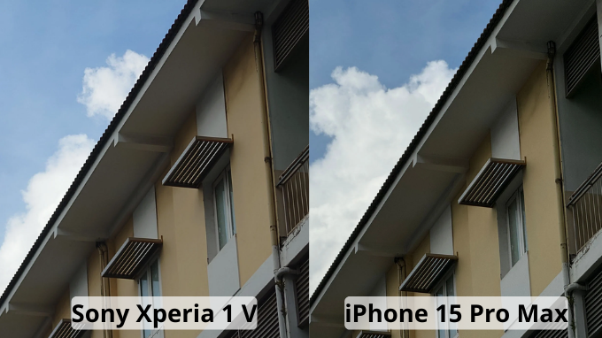 Ảnh chụp ban ngày camera iPhone 15 Pro Max và Sony Xperia 1 V