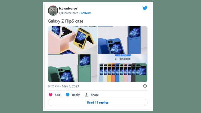 Galaxy Z Flip 5 ốp lưng màu lộ diện