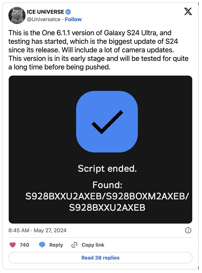 Bản cập nhật bí ẩn One UI 6.1.1 dành cho Samsung Galaxy S24 Ultra có gì 'hot'?