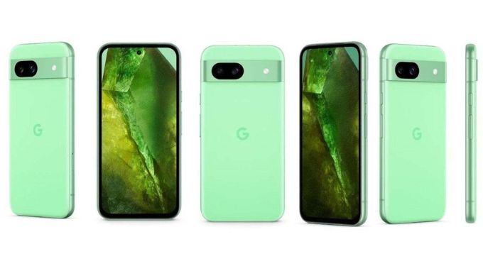 Google Pixel 8a màu xanh lá cây