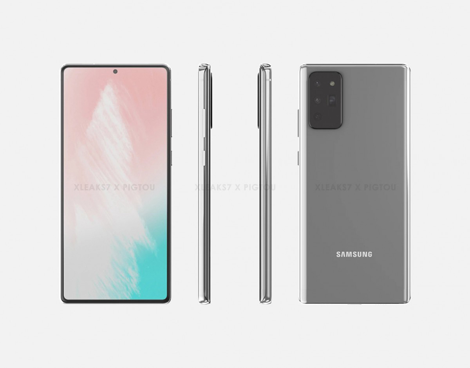 Báo cáo mới xác nhận màn hình Galaxy Note 20 sẽ có thiết kế phẳng thay vì cong tràn