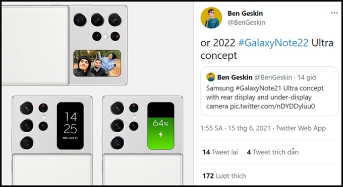 Concept Galaxy Note 21 Ultra xuất hiện khiến người dùng không thể rời mắt