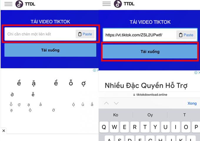 Cách tải video Tiktok không dính logo miễn phí bằngTiktok Downloader dán link video cần tải