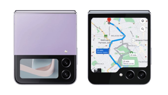 Samsung Galaxy Z Flip5 được dự kiến sẽ có thể chạy Google Maps trên màn hình phụ