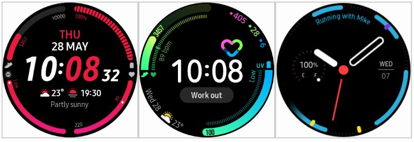 Mặt đồng hồ Galaxy Watch 3 đa dạng