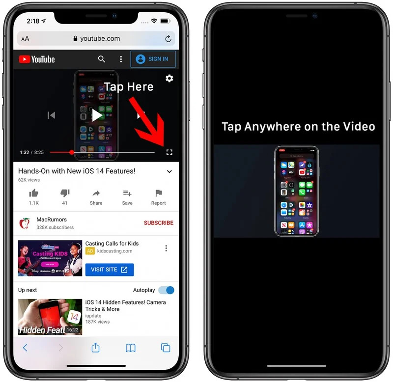 Tính năng picture in picture trên iOS 14