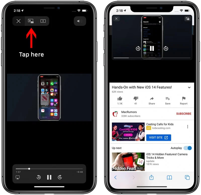 tính năng Picture in Picture trên iOS 14