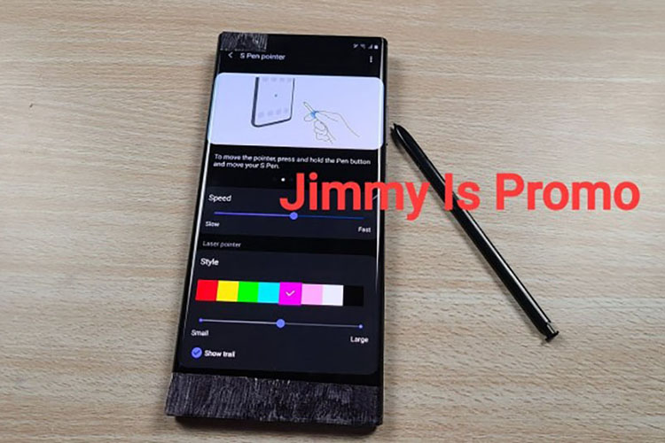 Tính năng trỏ chuột linh hoạt trên bút S-Pen Galaxy Note 20