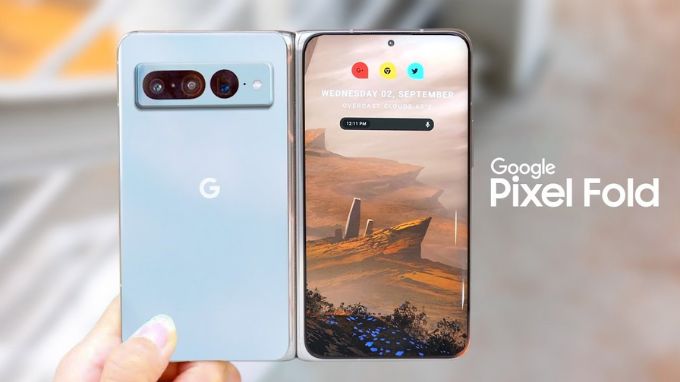 thiết kế Google Pixel Fold và Galaxy Z Fold 5