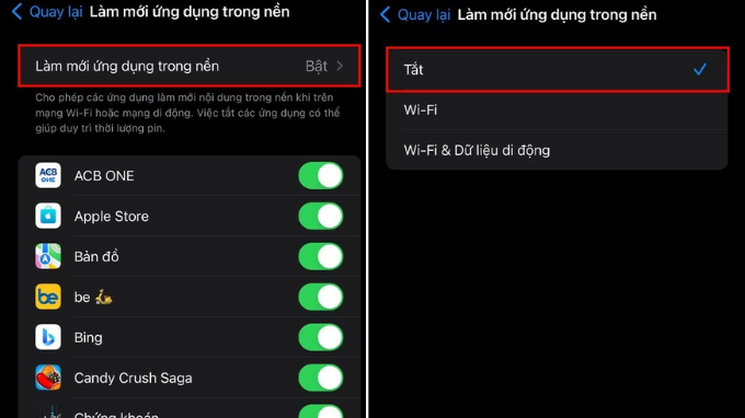 Cách tắt ứng dụng nền trên iPhone