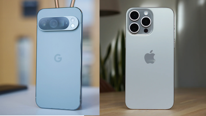 Mua Google Pixel 9 Pro và iPhone 15 Pro tại Di Động Mỹ