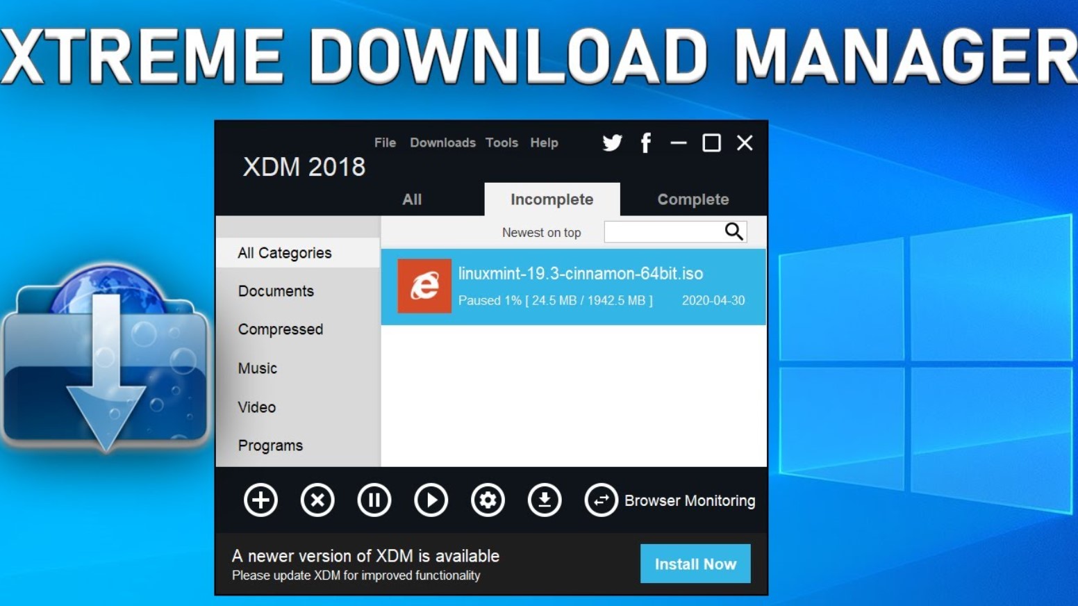 Xtreme Download Manager -  Tăng tốc độ tải gấp 5 lần