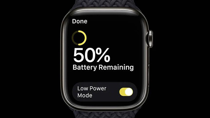 Chế độ nguồn điện thấp trên Apple Watch 