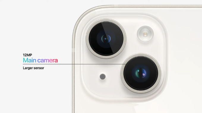 Camera 12MP không mấy khác biệt ở iPhone 14 và 14 Plus