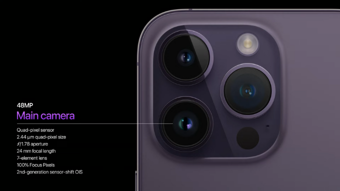 Camera 48MP cực chất của iPhone 14 Pro và Pro Max