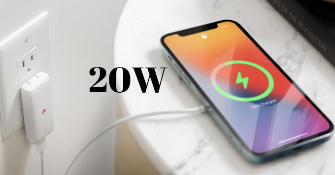 Cách sạc pin iPhone nhanh hơn với công xuất 20W