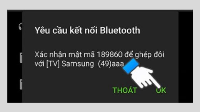 Kết nối iPhone với Tivi qua Bluetooth bước 4