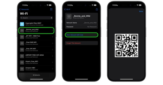 cách chia sẻ mật khẩu Wi-Fi bằng mã QR trên iOS 18 chi tiết