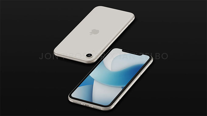 Ảnh render của iPhone SE 4 cho thấy thiết kế giống iPhone XR với màn hình toàn màn hình 6,1 inch