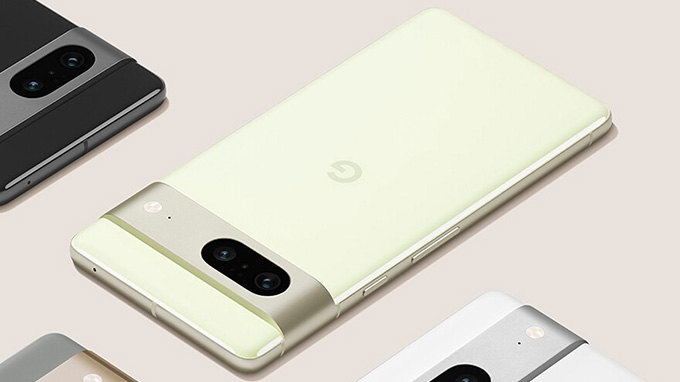 Google Pixel 7 trong màu sắc Lemongrass