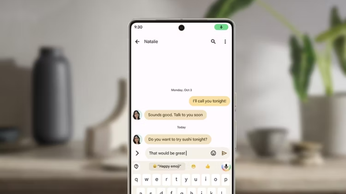 Tính năng gửi cảm xúc từ voice trên Google Pixel 7 Pro