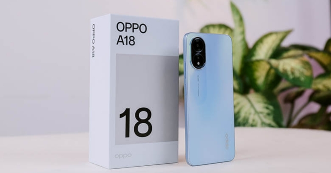 Điện thoại pin trâu giá rẻ dưới 3 triệu OPPO A18