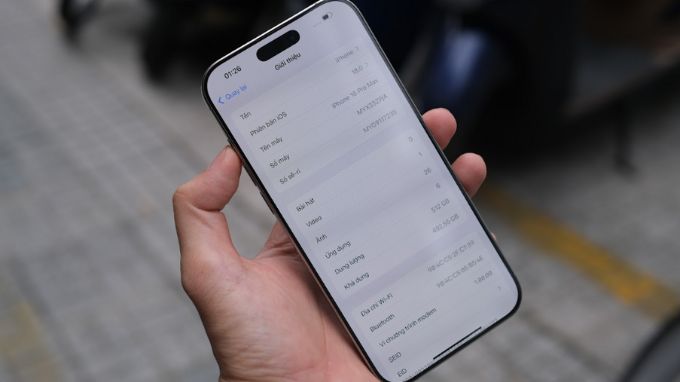 màn hình iPhone 16 Pro Max 512GB VN/A