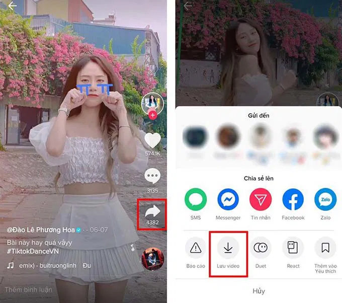 Cách tải video Tiktok muốn làm nhạc chuông