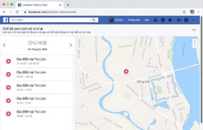 Hướng dẫn tìm vị trí Facebook của người khác bằng máy tính