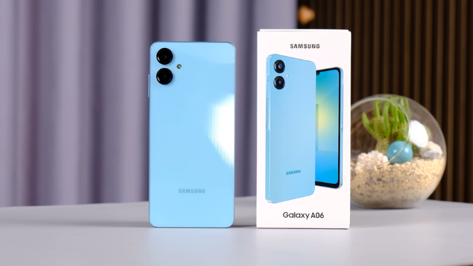 Thiết kế Galaxy A06 hiện đại và thanh thoát