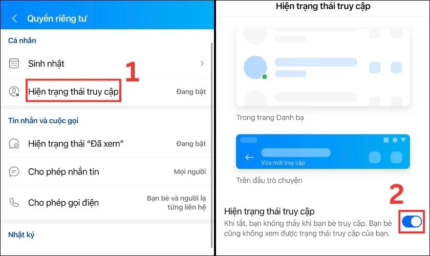 Ẩn trạng thái online: giữ sự riêng tư khi sử dụng zalo