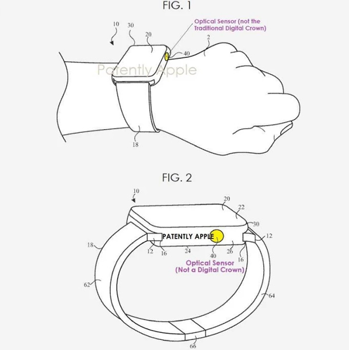 Apple Watch tiếp theo có thể thay thế nút Digital Crown bằng một cảm biến quang học