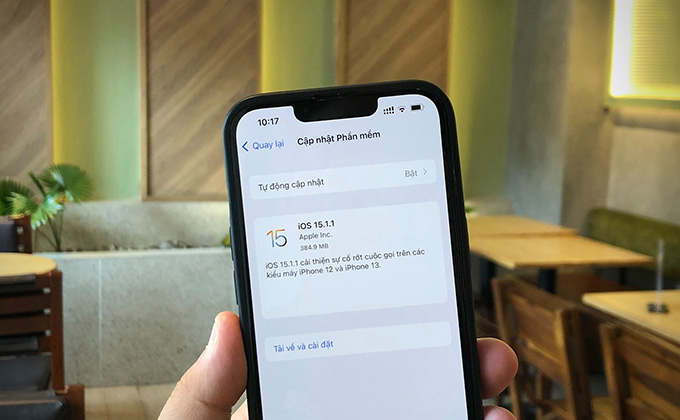 Cập nhật phần mềm trên iPhone