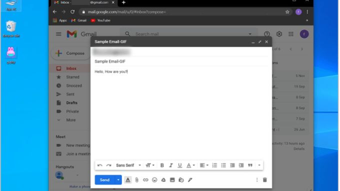 chèn ảnh GIF vào Gmail bước 5