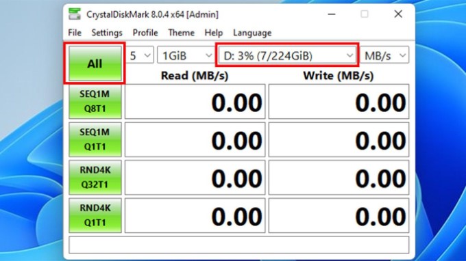 Kiểm tra tốc độ SSD