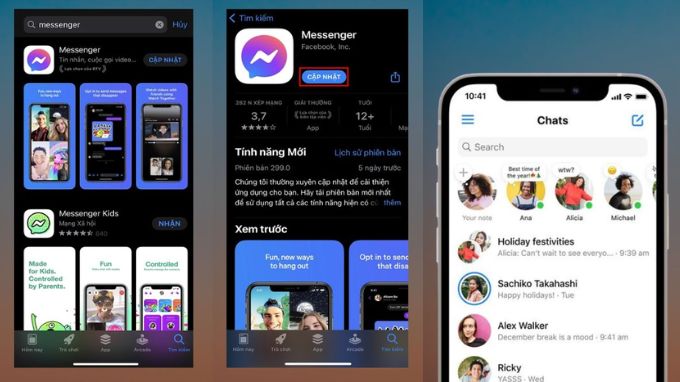 Cách cài đặt Messenger trên điện thoại iPhone