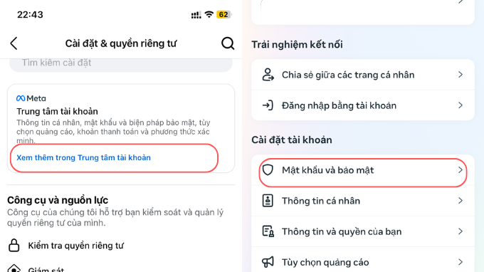 Đăng xuất Messenger trên thiết bị khác bằng điện thoại bước 3