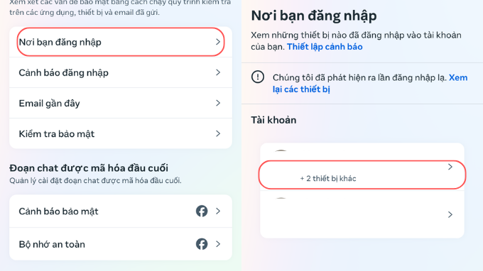 Đăng xuất Messenger trên thiết bị khác bằng điện thoại bước 4